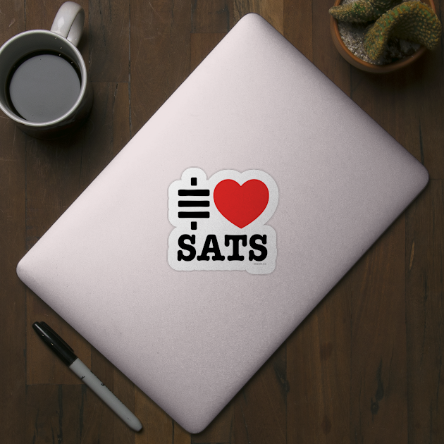 I LOVE SATS by Satoshi Symbol